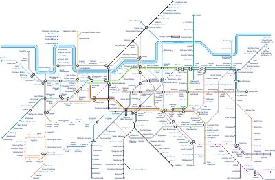 Tube  London on Colourcountry Net   South London Tube Map